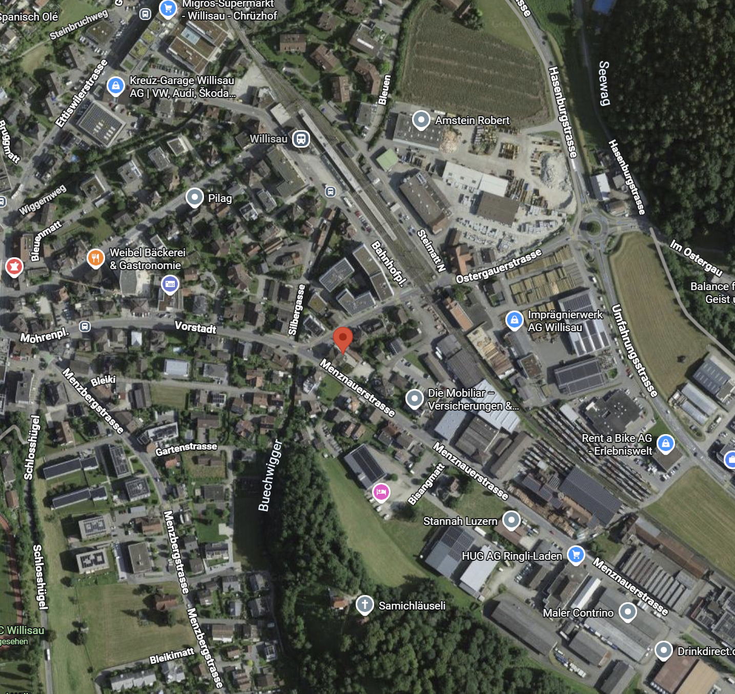 Satellitenansicht der Krone94 in Willisau
