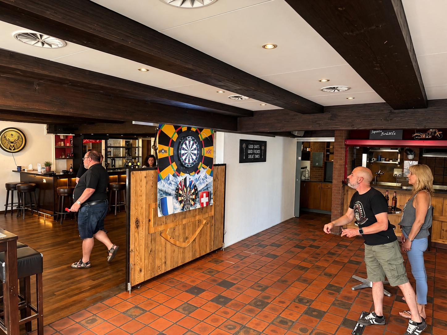 Blick in das Dartlokal Krone94